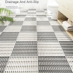 Square Hollow Splicing Non‑Slip Bath Mat Water Insulation Floor Mat For Bathroom Shower Swimming Pool