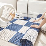 Square Hollow Splicing Non‑Slip Bath Mat Water Insulation Floor Mat For Bathroom Shower Swimming Pool