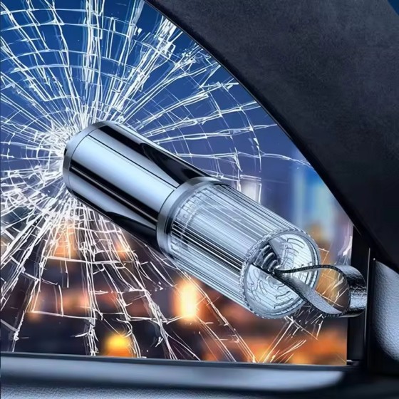 Car Safety Hammer Emergency Escape Tool Window Glass Breaker With Seat Belt Cutter Auto Rescue Gadget Interior Accessory