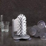 Strong Suction Lazy Cup Cleaning Brush Sink Mount Glass Mug Goblet Bottle Cleaner Brush For Bar Kitchen Use
