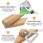 Handheld Wooden Bottle Opener Household Beer Wine Soda Can Cap Opener Kitchen Bar Gadget Tool