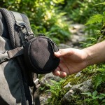 Tactical Mini Round MOLLE EDC Pouch Zipper Utility Bag With Carabiner Clip For Earbuds Keys Coins Outdoor Use