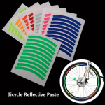 Colored Bicycle Reflective Tire Sticker Wheel Decal Reflective Sticker For Bike Balance Bike Bicycle Accessories