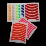 Colored Bicycle Reflective Tire Sticker Wheel Decal Reflective Sticker For Bike Balance Bike Bicycle Accessories