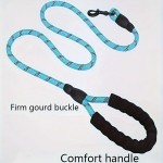 Soft Reflective Dog Leash Comfortable Padded Handle Double Heavy Duty Traction Rope Strong Dogs Enhance Safety Contr