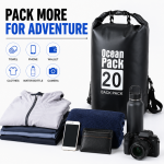 High Quality Dry PVC waterproof bags men women 10L 20L 30L outdoor swimming bucket rafting