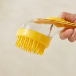 Safe Pet Bathing Brush Long Handle Dog Cleaning Soft Silicone Grooming Comb Cats Dogs Cat Massage Supplies