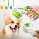 Safe Pet Bathing Brush Long Handle Dog Cleaning Soft Silicone Grooming Comb Cats Dogs Cat Massage Supplies