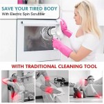 Ergonomic Handle Multi-functional Electric Cleaning Brush Kitchen Bathroom Wireless Handheld Power Scrubber Dishes Pots Pans