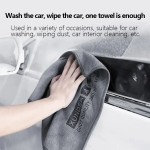 High‑End Microfiber Car Washing Towel Hemmed Absorbent Drying Cloth Auto Detailing Cleaning Rag For Car Care