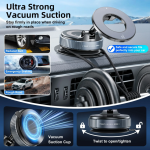 Magnetic Car Phone Holder with 360° Rotation – Universal Suction Cup Mount for Navigation