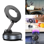 Magnetic Car Phone Holder with 360° Rotation – Universal Suction Cup Mount for Navigation