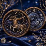 12 Signs Pearl Art Kit, Round Constellation Themed DIY Beaded Artwork for Astrology Wall Decor