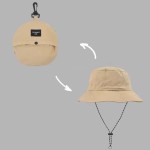 Foldable Fisherman Hat with Sun Protection, Unisex Waterproof Bucket Hat for Camping Hiking Outdoor Activities, Lightweight UV Protection Cap