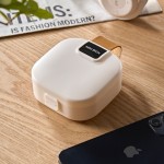Portable Storage Box with Data Cable Organizer, Multifunctional Mini Storage Case for Bluetooth Earphones, Miscellaneous Sorting Small Box for Travel Office