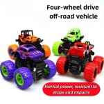Safe Monster Truck Toys Kids Friction Powered Push Go Vehicles Christmas Birthday Party Gift Boys Girls