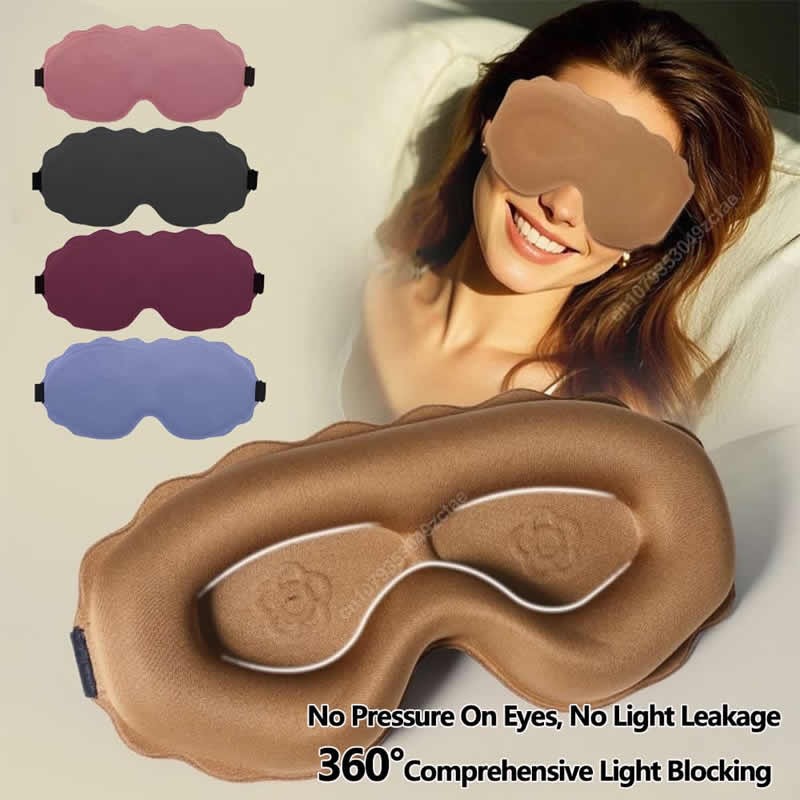 Dermatologist Tested Travel 3D Sleeping Mask Eyepatch Blindfold Light Eye Slaapmasker Night Aid Sleep Patch