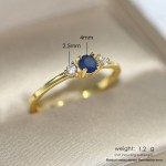 Slim Wedding Dainty Ring for Women, Delicate Cubic Zirconia Light Gold, Proposal Finger Gift, Fashion Jewelry R872