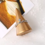 Minimalist Crystal Promise Ring for Women, Simple Round Cubic Zirconia Rose Gold Color, Daily Wear Fashion Jewelry
