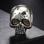 Punk Style Skull Head Brooch, Gothic Backpack Badge Ghost Head Clothing and Bag Pins, Fashion Men Women Halloween Gift OHX001