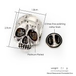 Punk Style Skull Head Brooch, Gothic Backpack Badge Ghost Head Clothing and Bag Pins, Fashion Men Women Halloween Gift OHX001