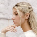 Twisted Hoop Earrings for Women, Trend Stainless Steel C Shape Earings, Minimalist Fashion Jewelry Tarnish Free KAE273