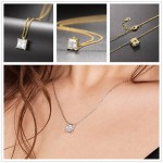 Korean Choker Necklace for Women, Minimalist Gold Color Heart Waterdrop Crystal Pendant Chain, Wedding Gift Necklaces Jewelry N481