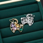 Creative Rhinestone Zodiac Sheep Brooch, Fashion Animal Pin, Elegant Jewelry Gift for Women Men
