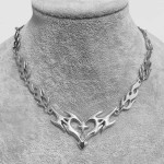 Cross Flame Heart Choker, Punk Jewelry Gothic Accessories, Y2k Thorns Barbed Wire, Flame Heart Charm for Women Men
