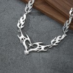 Cross Flame Heart Choker, Punk Jewelry Gothic Accessories, Y2k Thorns Barbed Wire, Flame Heart Charm for Women Men