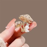Lovely Mushroom Rabbit Brooch, Fashion Mushroom Rabbit Brooches Pins, Jewelry Accessories Party Gifts for Men Women