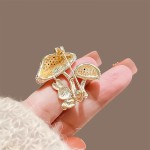 Lovely Mushroom Rabbit Brooch, Fashion Mushroom Rabbit Brooches Pins, Jewelry Accessories Party Gifts for Men Women