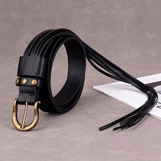Fashion Tassel Women Belt, Ins Style New Personality Jeans Accessories, Superior Designer Solid Colour Versatile Belt