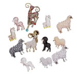 Baroque Luxury Sheep Goat Animal Brooch, Men Women Brooch Pin, Wedding Holiday Party Couple Surprise Gift Jewelry Accessories