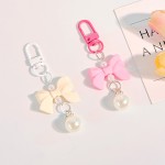 Bow Candy Color Pendant Keyring, Fashion Keychain Headphone Cases Charm Bag Pendant, Handbag Accessories