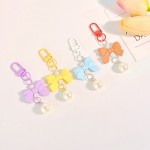 Bow Candy Color Pendant Keyring, Fashion Keychain Headphone Cases Charm Bag Pendant, Handbag Accessories