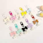 Bow Candy Color Pendant Keyring, Fashion Keychain Headphone Cases Charm Bag Pendant, Handbag Accessories