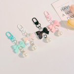 Bow Candy Color Pendant Keyring, Fashion Keychain Headphone Cases Charm Bag Pendant, Handbag Accessories