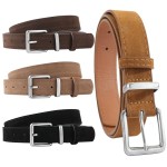 Trendy Pin Buckle Suede Leather Belt, Casual Luxury Design Business Waist Belt, Retro Waistband For Women