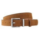 Trendy Pin Buckle Suede Leather Belt, Casual Luxury Design Business Waist Belt, Retro Waistband For Women