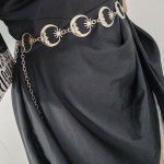 Fashion Golden Tassel Waist Chain Belt, Female Bohemian Metal Punk Goth Moon Designer Belts, High Quality Dress Chains for Women