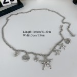 European and American Starfish Shell Waist Chain, Female Bohemian Personality Design Belt, Niche Design Versatile Belt