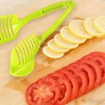 Premium Quality Multifunctional Cutting Holder Tomato Lemon Food Tongs Manual Fruit Tool Round Vegetable Handy Kitchen Gadget