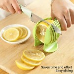 Premium Quality Multifunctional Cutting Holder Tomato Lemon Food Tongs Manual Fruit Tool Round Vegetable Handy Kitchen Gadget