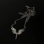 Rhinestone Angel Wing Necklace for Women
