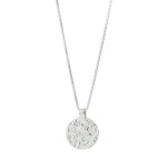925 Sterling Silver Sparkling Round Necklace for Women
