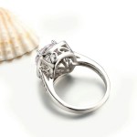 Austrian Crystal Ring in Silver