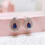 Waterdrop Cubic Zirconia Stud Earrings for Women