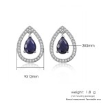 Waterdrop Cubic Zirconia Stud Earrings for Women