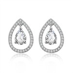 Waterdrop Cubic Zirconia Stud Earrings for Women